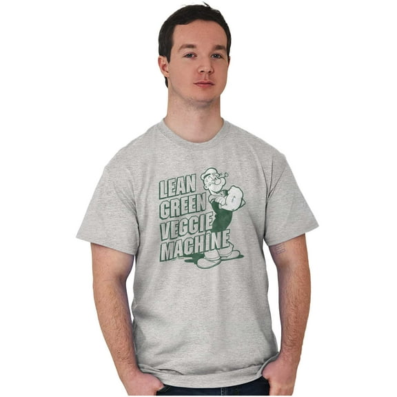 Popeye Lean Green Veggie Machine Men's Graphic T Shirt Tees Brisco Brands S