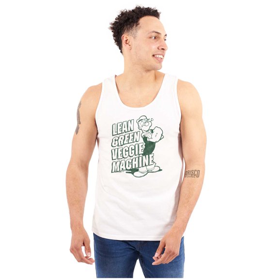 Popeye Lean Green Veggie Machine Tank Top T Shirts Men Women Brisco Brands 2X