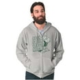 thumbnail image 1 of Popeye Lean Green Veggie Machine Zip Up Hoodie Men's Women's Brisco Brands S, 1 of 6
