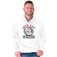 thumbnail image 1 of Popeye Let's Eat Spinach Cool Retro Unisex Plus Size Hoodie Brisco Brands 3X, 1 of 5