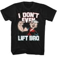 thumbnail image 1 of Popeye Lift Bro Black Adult T-Shirt, 1 of 2
