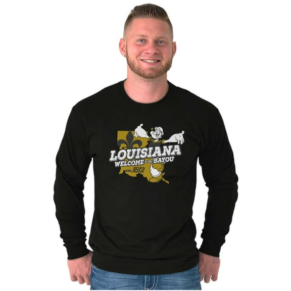 Popeye Louisiana LA Local State Pride Long Sleeve TShirt Men Women Brisco Brands S