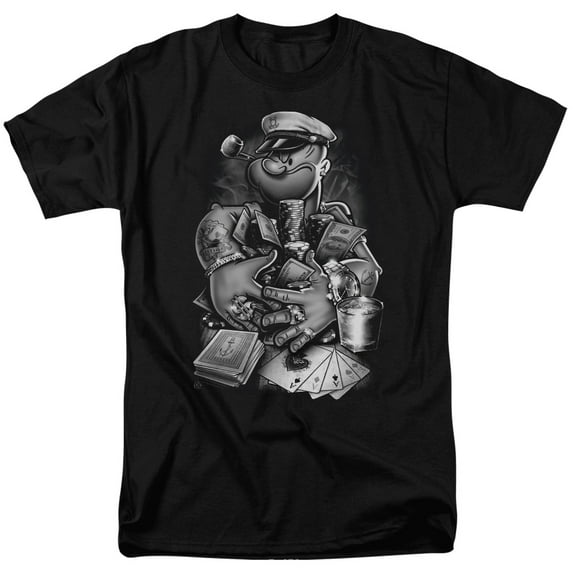 Popeye Men's  Mine All Mine T-shirt Black
