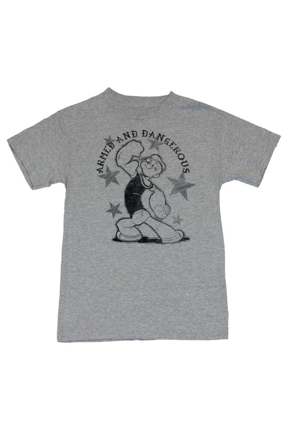 Mens T-Shirt - "Armed and Dangerous" Muscle Showing Sketch Image (Small)