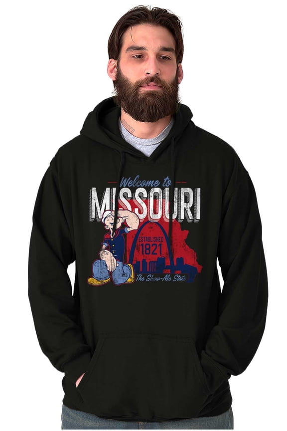 Missouri State MO Cartoon Hoodie Sweatshirt Women Men Brisco Brands L