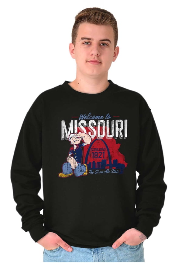 Missouri State MO Cartoon Sweatshirt for Men or Women Brisco Brands S