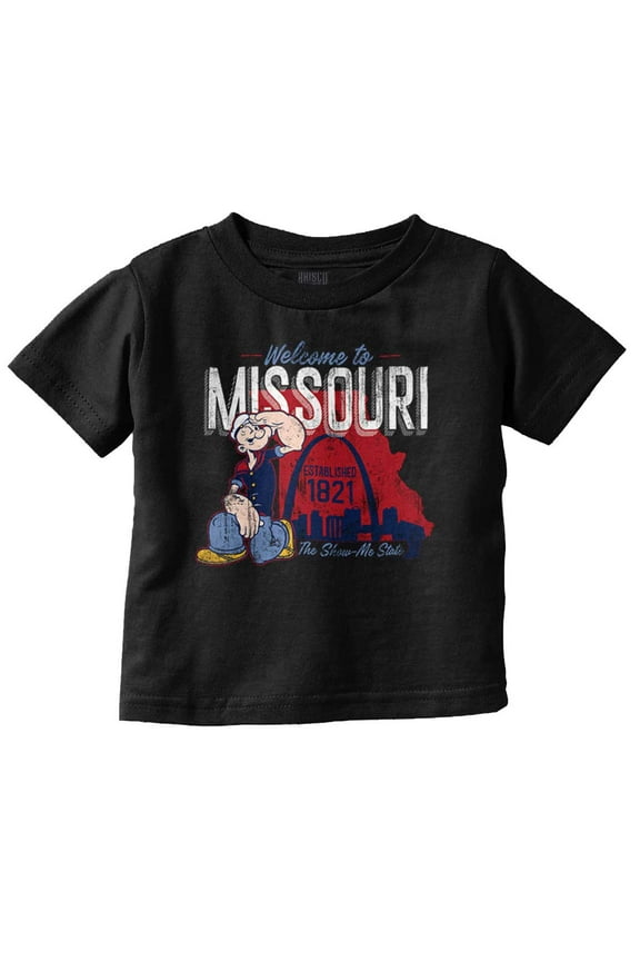 Missouri State MO Cartoon Toddler Boy Girl T Shirt Infant Toddler Brisco Brands 6M