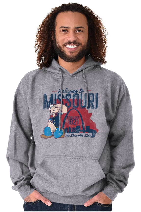 Popeye Missouri Welcome to MO Arches Hoodie Sweatshirt Women Men Brisco Brands M