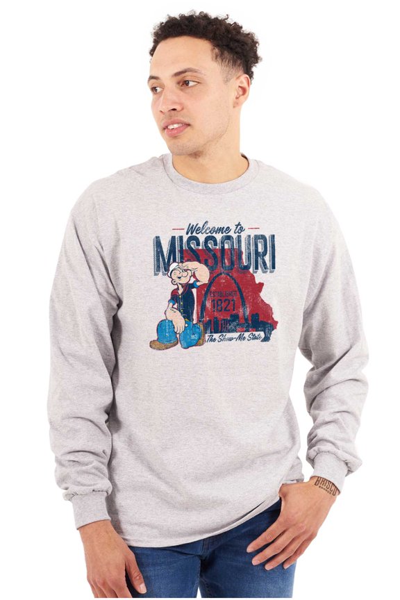 Missouri Welcome to MO Arches Unisex Plus Size Long Sleeve Shirt Brisco Brands 3X