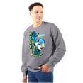 thumbnail image 1 of Popeye Never Quits Asian Inspired Men Big & Tall Sweatshirt Brisco Brands 2X, 1 of 5