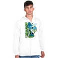 thumbnail image 1 of Popeye Never Quits Asian Inspired Men Big & Tall Zip Hoodie Brisco Brands 2X, 1 of 5