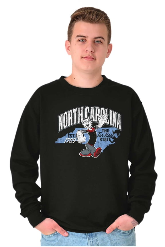 North Carolina State Cartoon Unisex Plus Size Sweatshirt Brisco Brands 4X