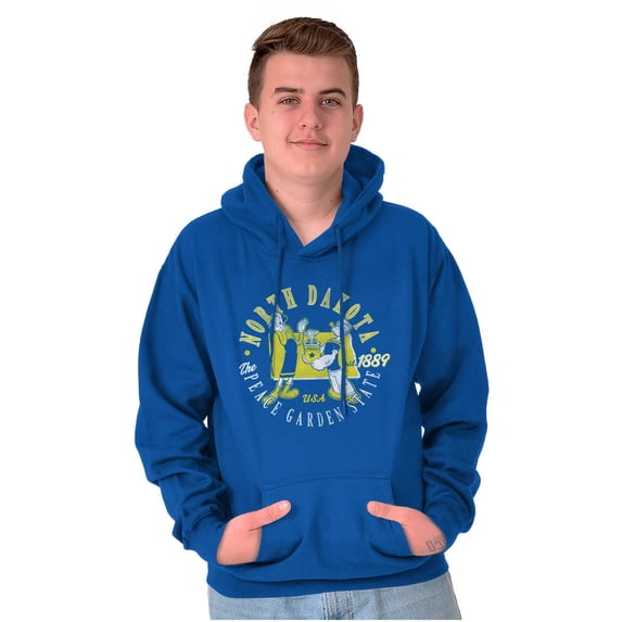 Popeye North Dakota ND Local State Unisex Plus Size Hoodie Brisco Brands 2X