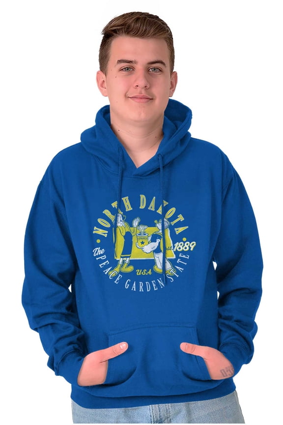 Popeye North Dakota ND Local State Hoodie Sweatshirt Women Men Brisco Brands M