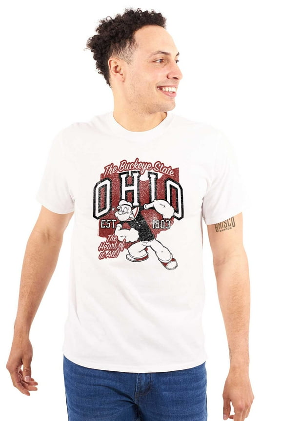Ohio Buckeye State OH Cartoon Unisex Plus Size Graphic Tee Brisco Brands 2X