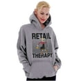 thumbnail image 1 of Popeye Olive Oil Retail Therapy Cute Hoodie Sweatshirt Women Brisco Brands S, 1 of 6