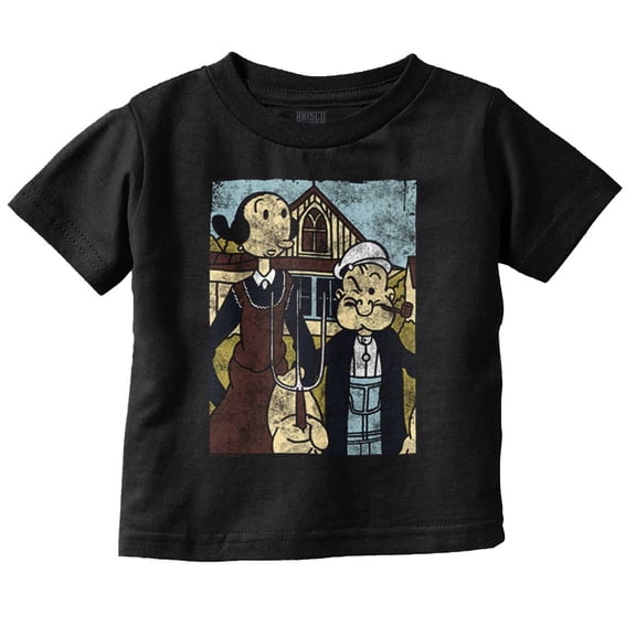 Popeye Olive Oyl American Modern Art Toddler Boy Girl T Shirt Infant Toddler Brisco Brands 4T