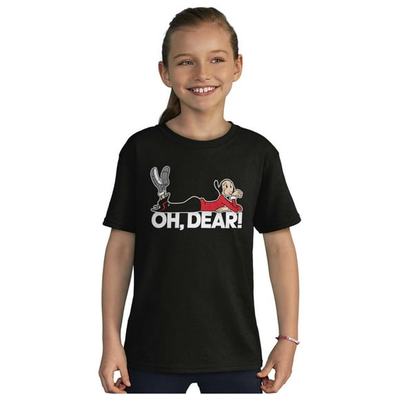 Popeye Olive Oyl Oh Dear Quote Girls Kids T Shirt Tees Teen Brisco Brands XS