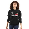 thumbnail image 1 of Popeye Olive Oyl Oh Dear Quote Women Crewneck Sweatshirt Brisco Brands S, 1 of 6