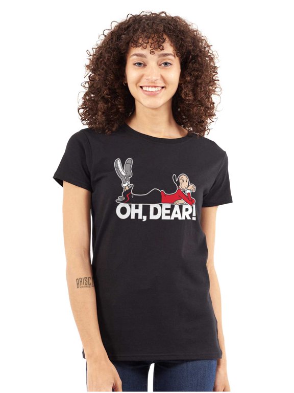 Olive Oyl Oh Dear Quote Women's T Shirt Ladies Tee Brisco Brands S