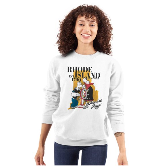 Popeye Olive Oyl Rhode Island Sailor Sweatshirt for Men or Women Brisco Brands S