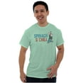 thumbnail image 1 of Popeye Olive Oyl Spinach And Chill Men's Graphic T Shirt Tees Brisco Brands S, 1 of 6