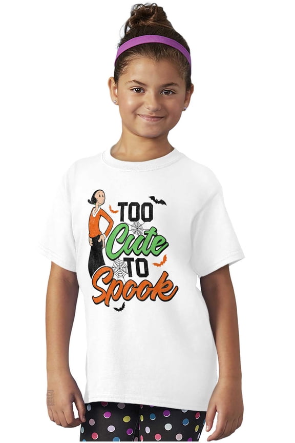 Popeye Olive Oyl Too Cute Halloween Girls Kids T Shirt Tees Teen Brisco Brands S