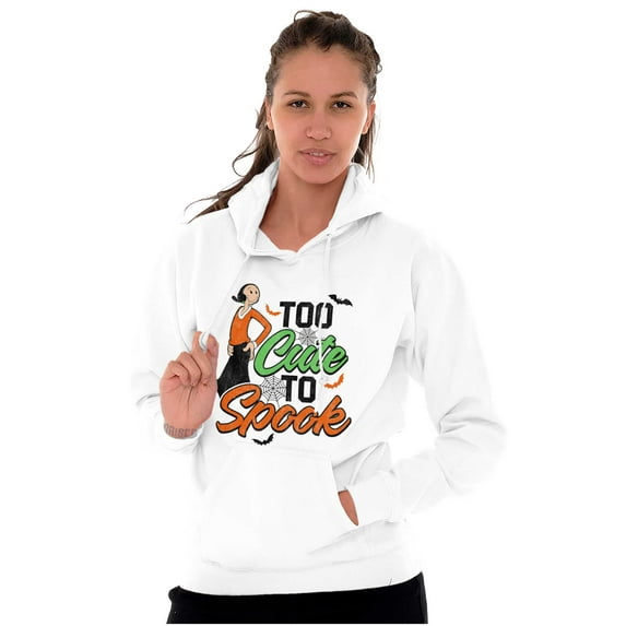 Popeye Olive Oyl Too Cute Halloween Women Plus Size Hoodie Brisco Brands 2X