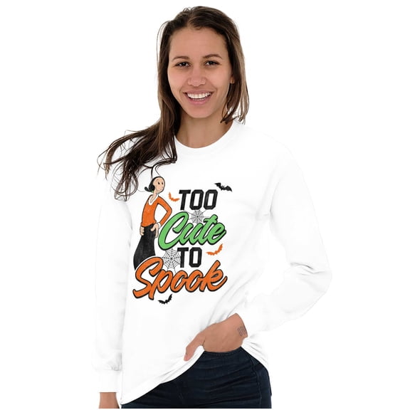 Popeye Olive Oyl Too Cute Halloween Women's Long Sleeve T Shirt Brisco Brands S