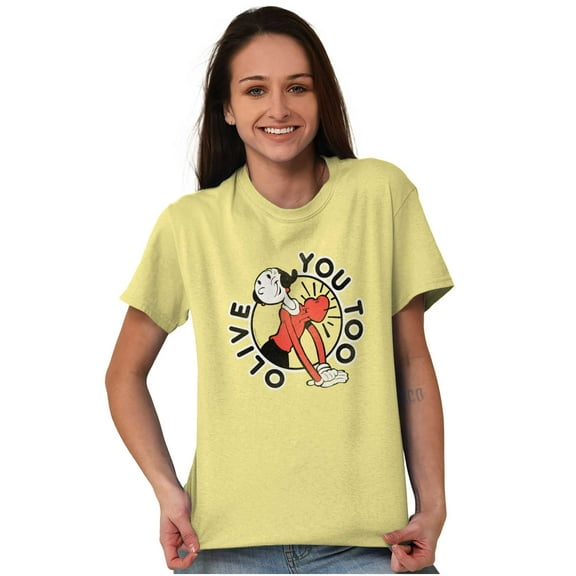 Popeye Olive Oyl You Too Cute Funny Women's Graphic T Shirt Tees Brisco Brands S
