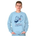 thumbnail image 1 of Popeye Patriotic American Flag Strong Sweatshirt for Men or Women Brisco Brands 4X, 1 of 6