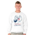 thumbnail image 1 of Popeye Patriotic American Flag Strong Unisex Plus Size Sweatshirt Brisco Brands 3X, 1 of 5