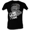thumbnail image 1 of Popeye Profile I Y'Am Black Adult T-Shirt, 1 of 2