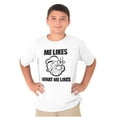 thumbnail image 1 of Popeye Quote What Me Likes Crewneck T Shirts Boy Girl Teen Brisco Brands S, 1 of 6