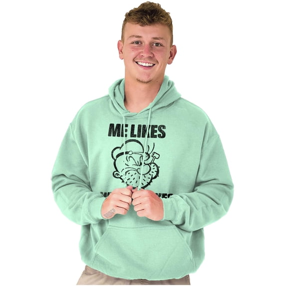 Popeye Quote What Me Likes Hoodie Sweatshirt Women Men Brisco Brands S