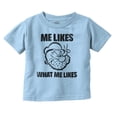 thumbnail image 1 of Popeye Quote What Me Likes Toddler Boy Girl T Shirt Infant Toddler Brisco Brands 4T, 1 of 6