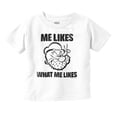 thumbnail image 1 of Popeye Quote What Me Likes Toddler Boy Girl T Shirt Infant Toddler Brisco Brands 6M, 1 of 6