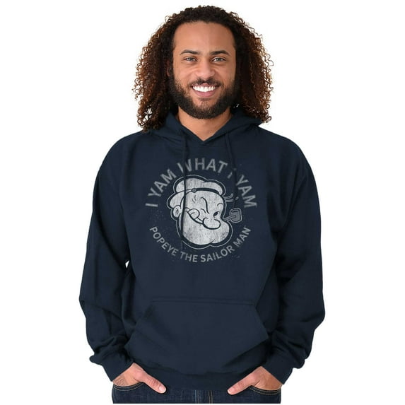 Popeye Sailor Man Quote What I Yam Hoodie Sweatshirt Women Men Brisco Brands S
