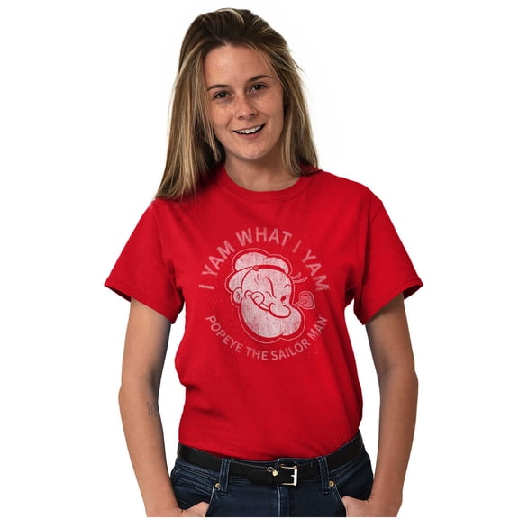 Popeye Sailor Man Quote What I Yam Men's Graphic T Shirt Tees Brisco Brands S