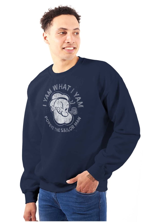 Sailor Man Quote What I Yam Unisex Plus Size Sweatshirt Brisco Brands 3X