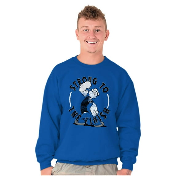 Popeye Sailor Man Strong To Finish Sweatshirt for Men or Women Brisco Brands M