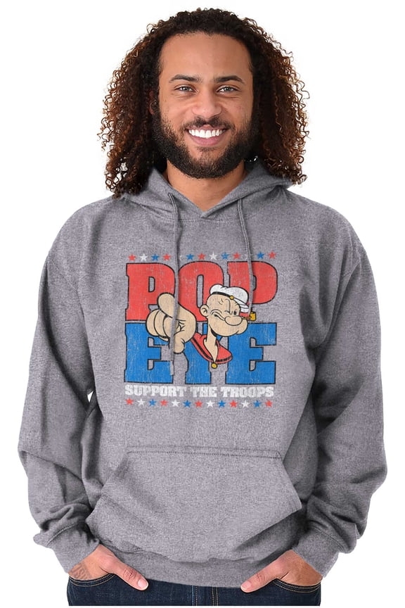 Sailor Man Support the Troops Hoodie Sweatshirt Women Men Brisco Brands M