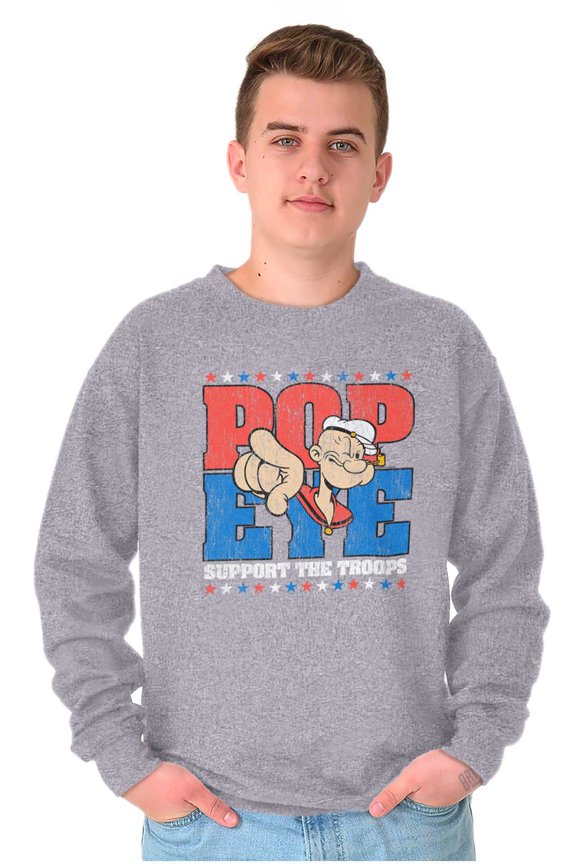 Sailor Man Support the Troops Unisex Plus Size Sweatshirt Brisco Brands 4X