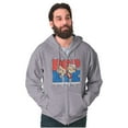 thumbnail image 1 of Popeye Sailor Man Support the Troops Zip Up Hoodie Men's Women's Brisco Brands S, 1 of 6