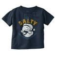 thumbnail image 1 of Popeye Sailor Salty Attitude Funny Toddler Boy Girl T Shirt Infant Toddler Brisco Brands 12M, 1 of 6