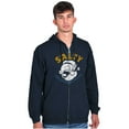 thumbnail image 1 of Popeye Sailor Salty Attitude Funny Zip Up Hoodie Men's Women's Brisco Brands S, 1 of 5