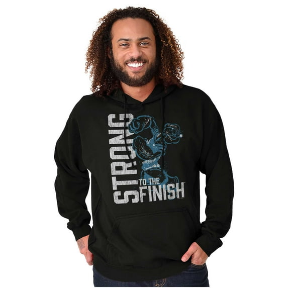 Popeye Sailor Strong To The Finish Hoodie Sweatshirt Women Men Brisco Brands S
