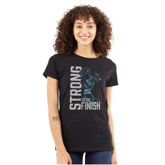 Popeye Sailor Strong To The Finish Women's T Shirt Ladies Tee Brisco Brands S