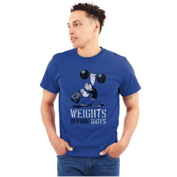 Popeye Sailor Weights Before Dates Men's Graphic T Shirt Tees Brisco Brands M
