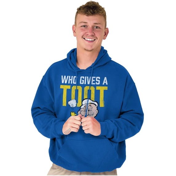 Popeye Sailor Who Gives A Toot Funny Unisex Plus Size Hoodie Brisco Brands 2X
